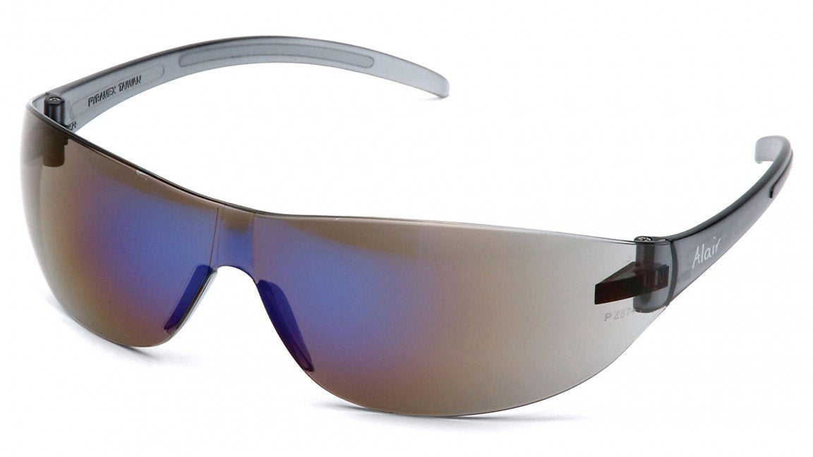 Frameless Blue Mirror Safety Glasses