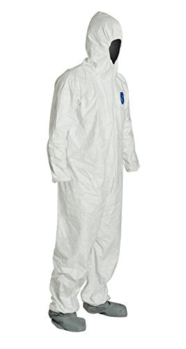 Hooded Disposable Coveralls - Size XL, Pack of 1