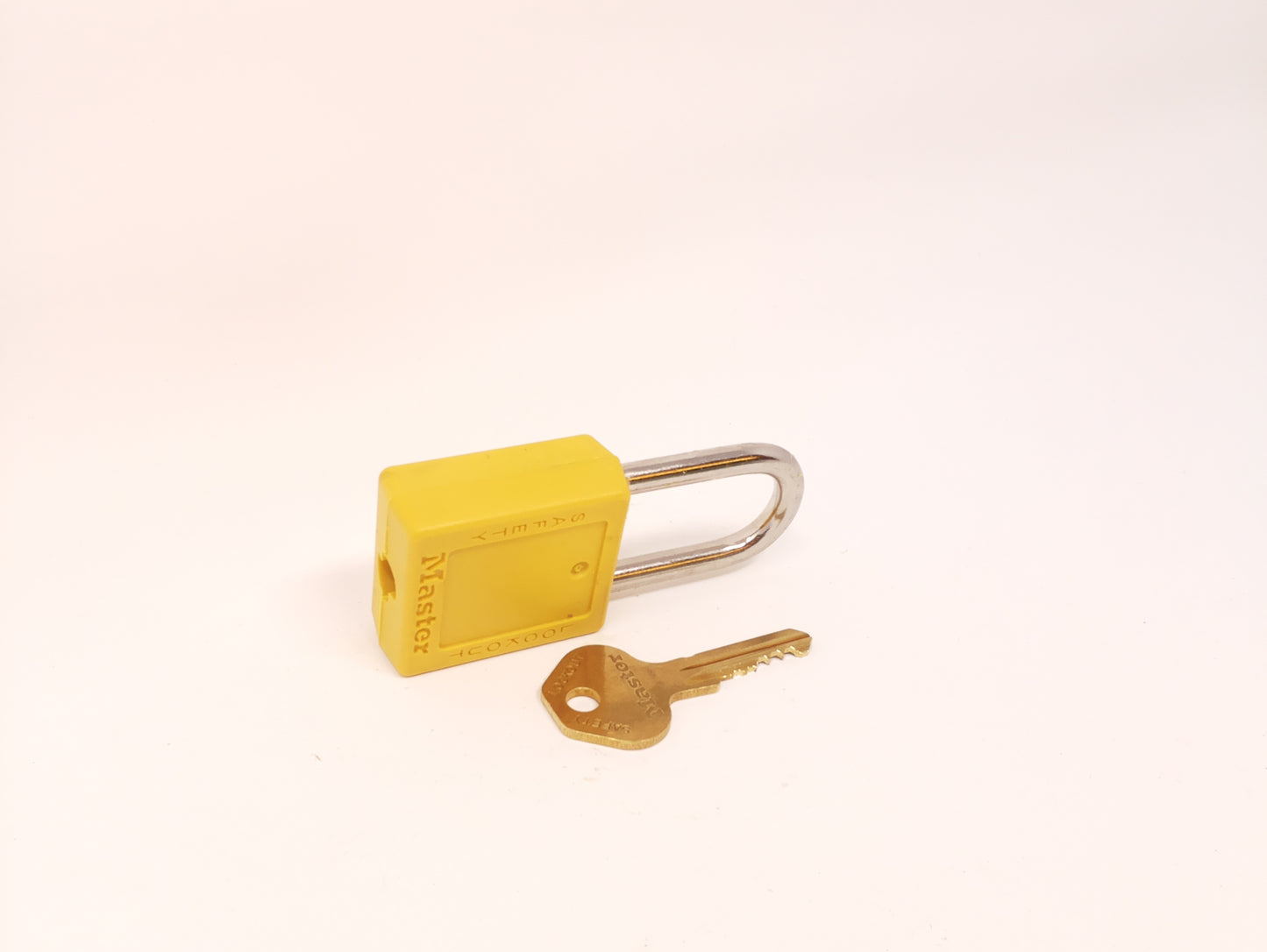 Yellow Padlock with Keyed Different Locks - Commercial Boxed Packaging