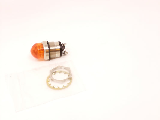 LED Lamp - 556 Series, Non-Relampable, Orange, 12VDC, Screws