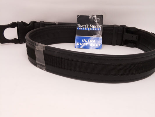 Tough Double Layer Nylon Duty Belt - Black