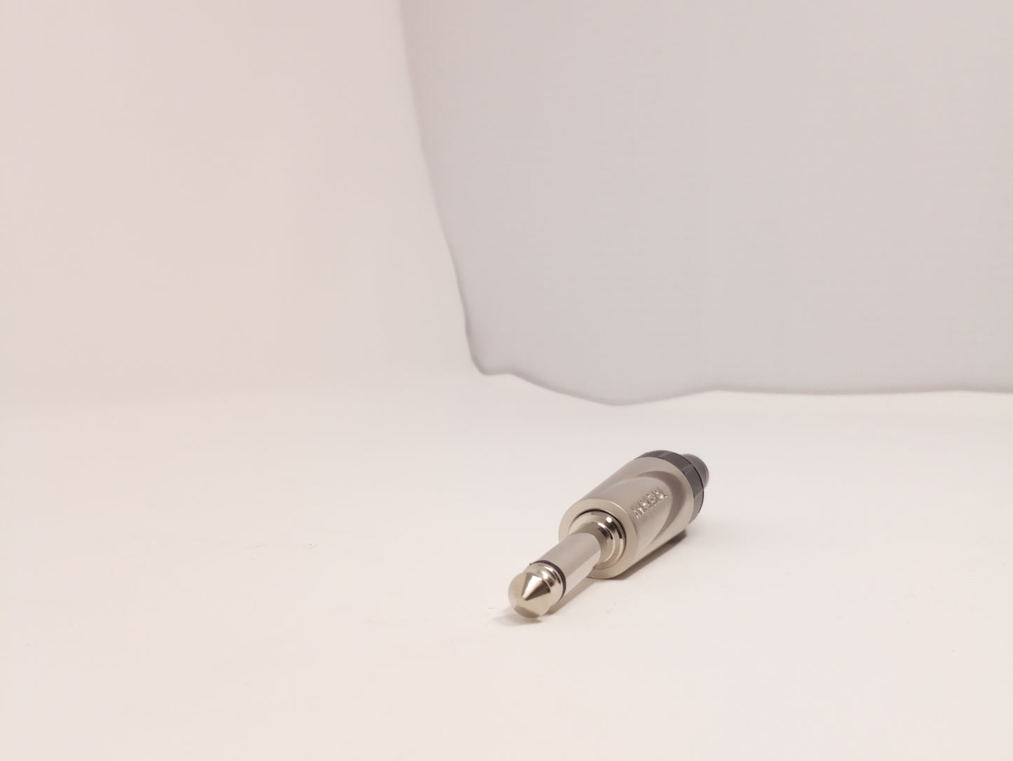 Male Mono Plug Connector for 6.3mm Jack - 2 Way - Grey