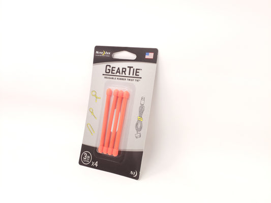 Gear Tie 3" Bright Orange