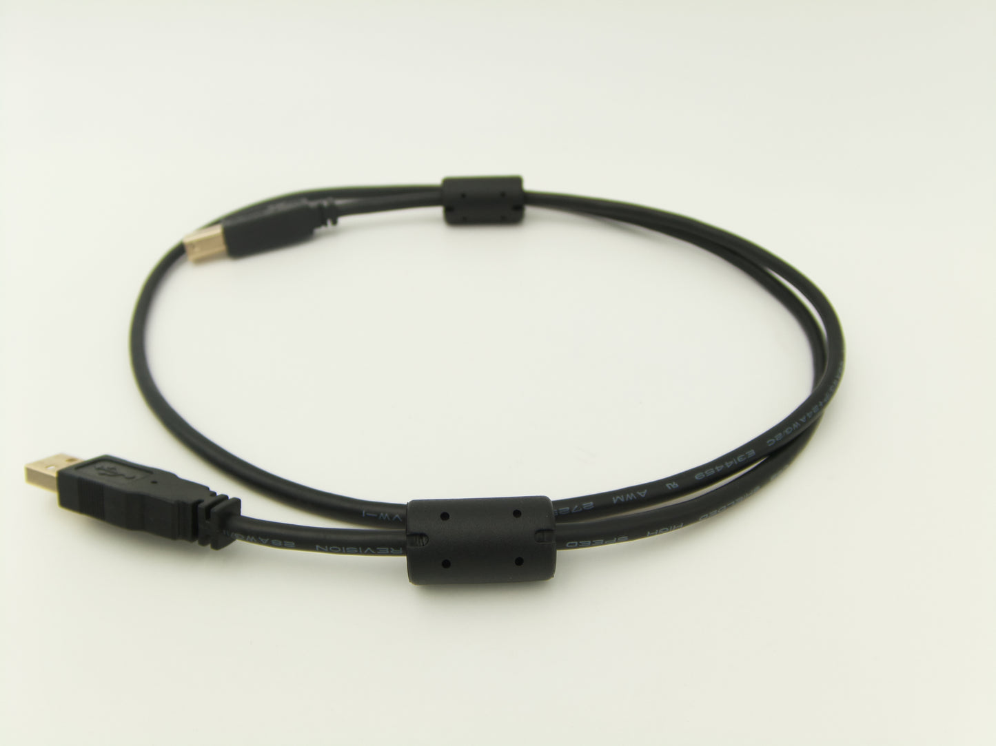 3-ft. USB2.0 A/B Gold Device Cable with Ferrite Chokes