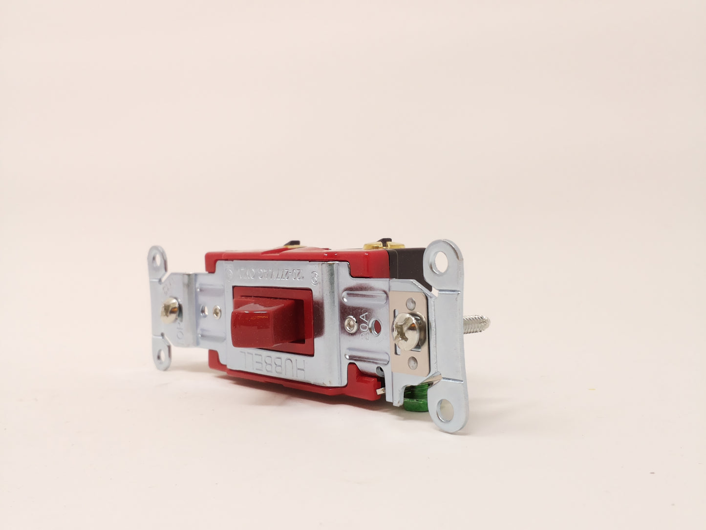 Red Wall Switch - 2-Pole Toggle - 20A - 120-277V AC