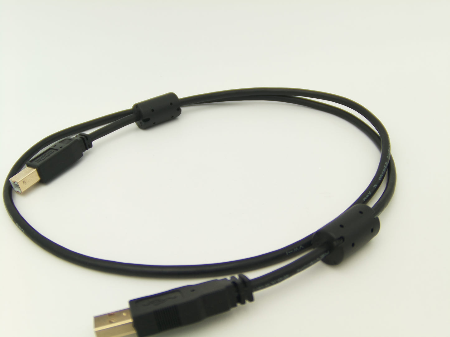 3-ft. USB2.0 A/B Gold Device Cable with Ferrite Chokes