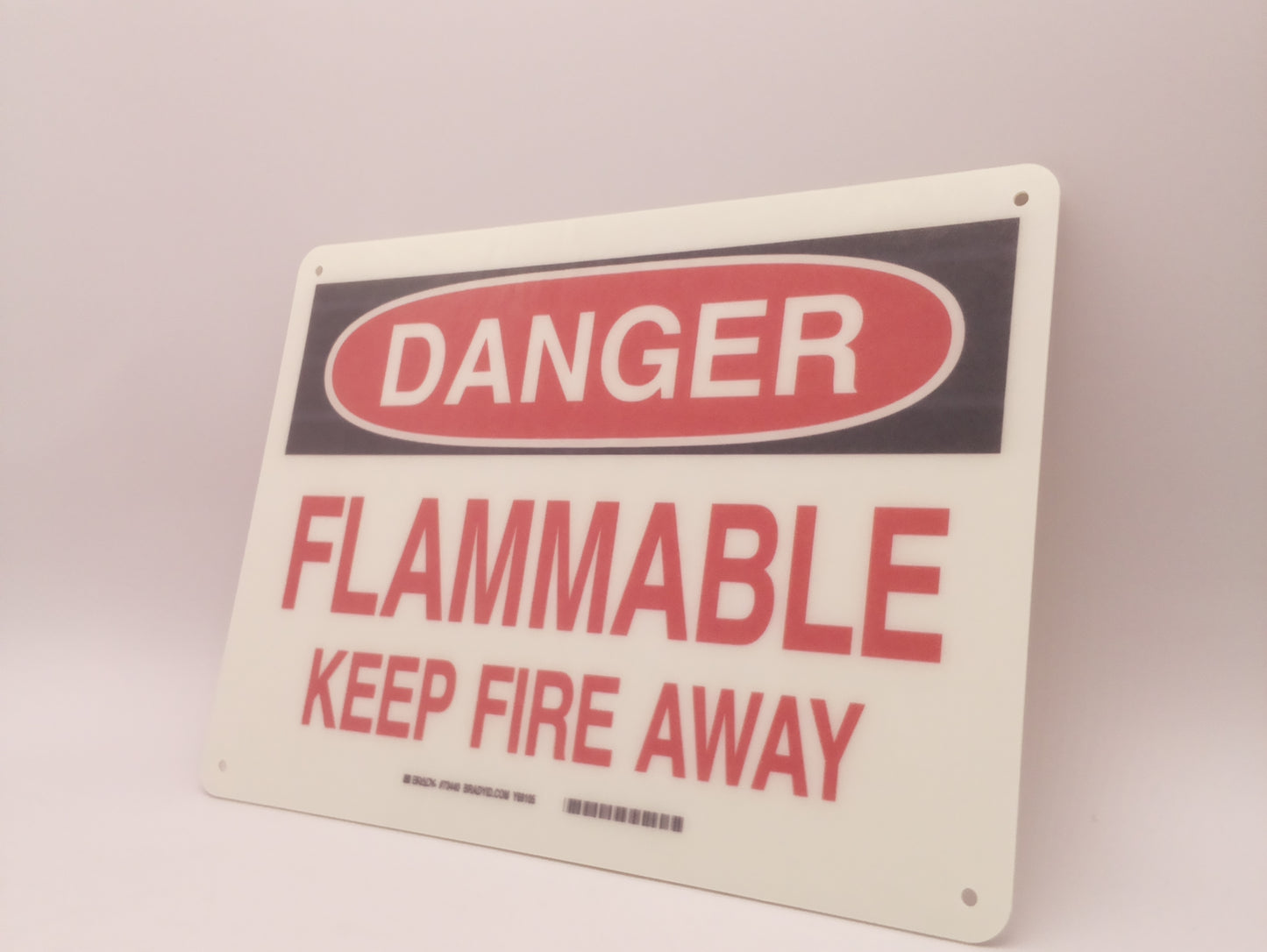 Danger Sign 14x10 - Flammable Keep Fire Away