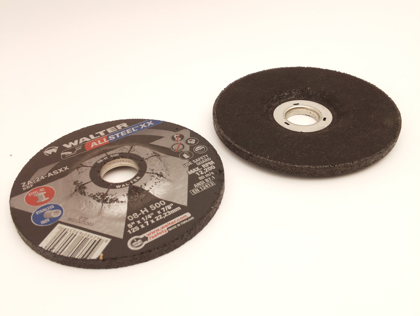 5-Inch Grinding Wheel for Angle Grinders - Type 27 - Zirconia Alumina - 12,200 RPM